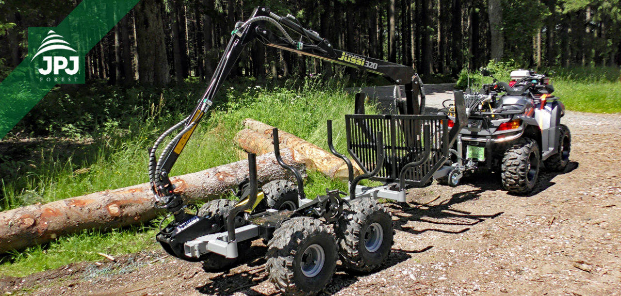 ATV štvorkolka s vyvážačkou dreva Vahva Jussi ako nástroj pre sústreďovanie dreva z výchovných ťažieb – testovanie a výskum
