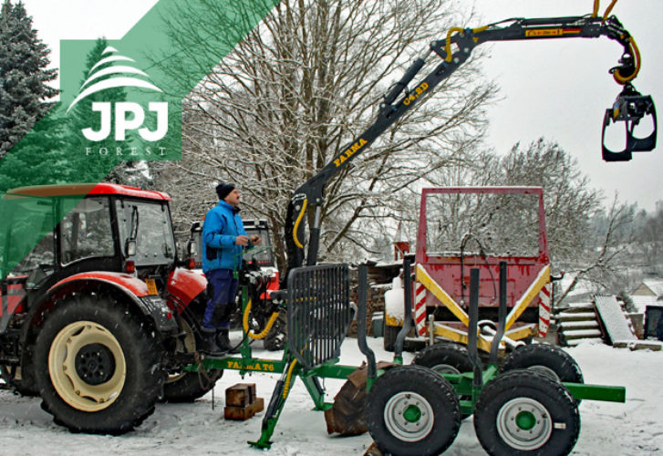 Vyvážacie vlek Farma CT 4,2-6 za traktor