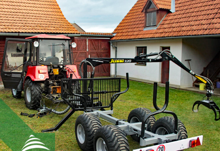 Vyvážačka za malotraktor Vahva Jussi 2000+_320