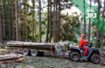 Profesionálne príves pre vyváženie dreva